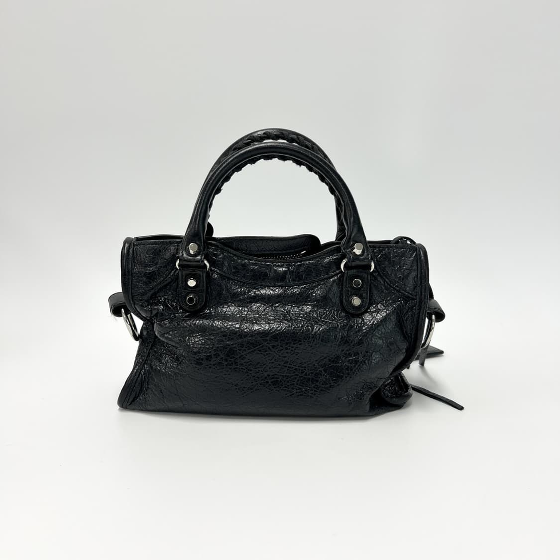 발렌시아가 르 시티 백 미니 블랙 상품이미지3