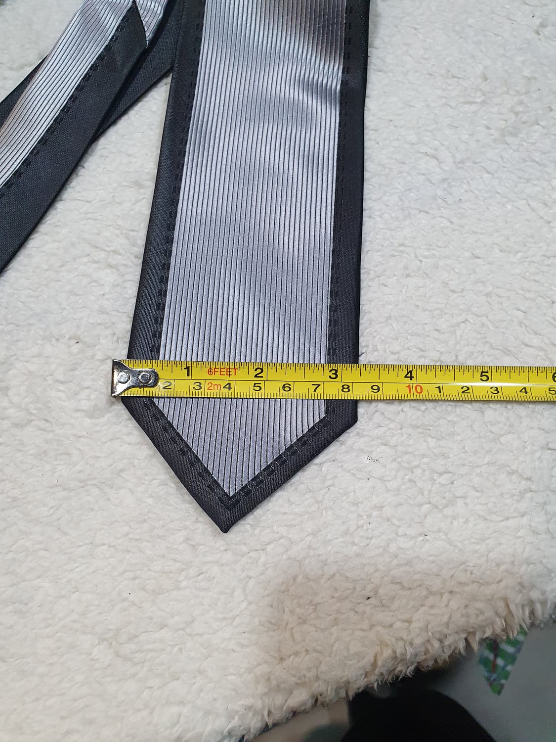 회색 스트라이프 넥타이 상품이미지2