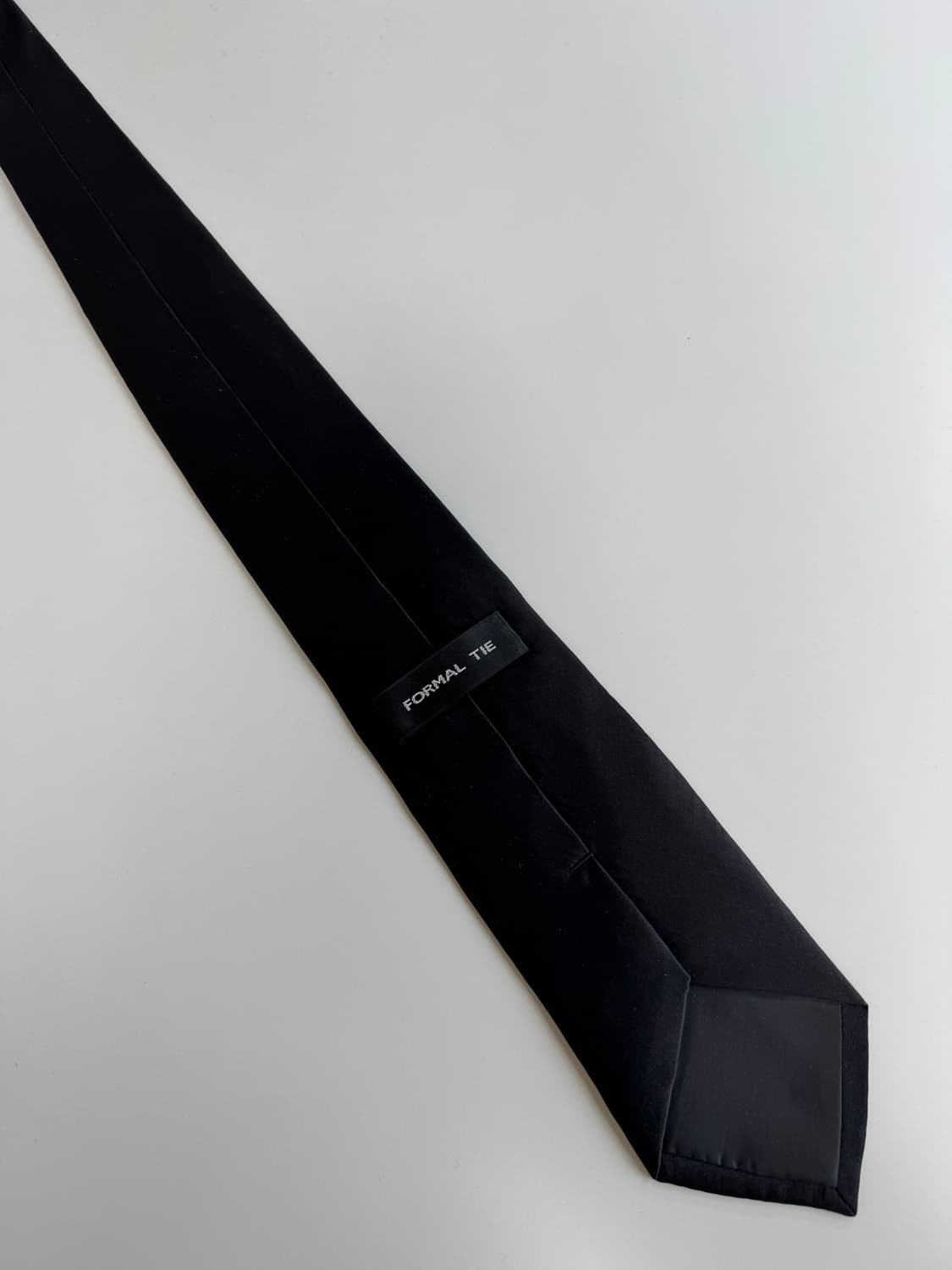 빈티지 블랙 실크 넥타이 9cm 상품이미지3