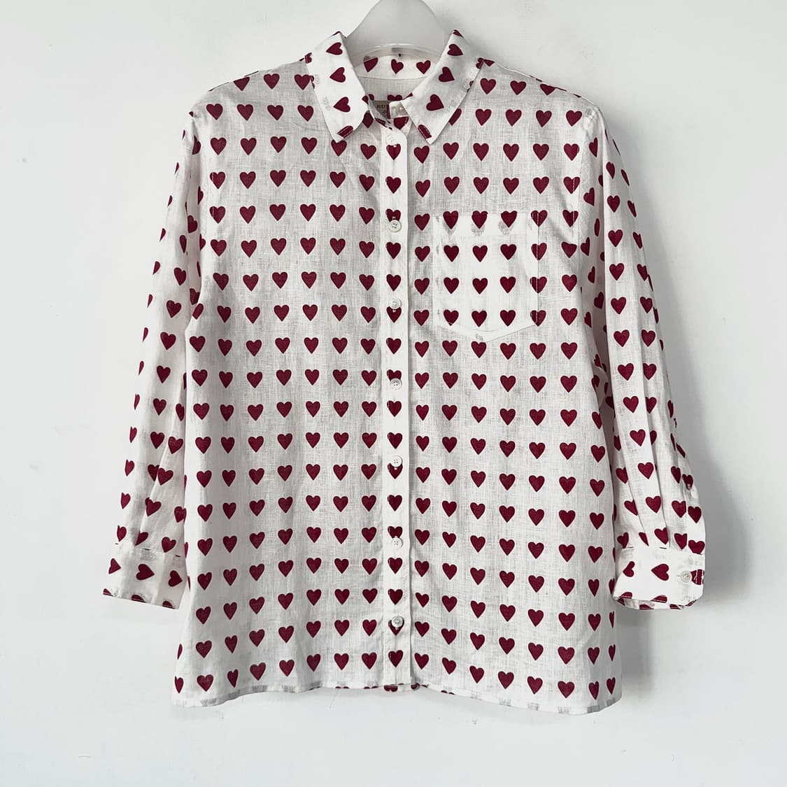 버버리 하트 프린트 린넨 셔츠 상품이미지3