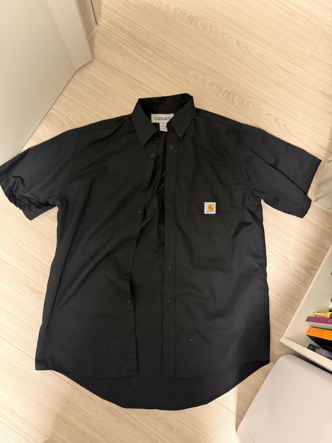 빈티지칼하트 반팔 워크셔츠 블랙 M 상품이미지1