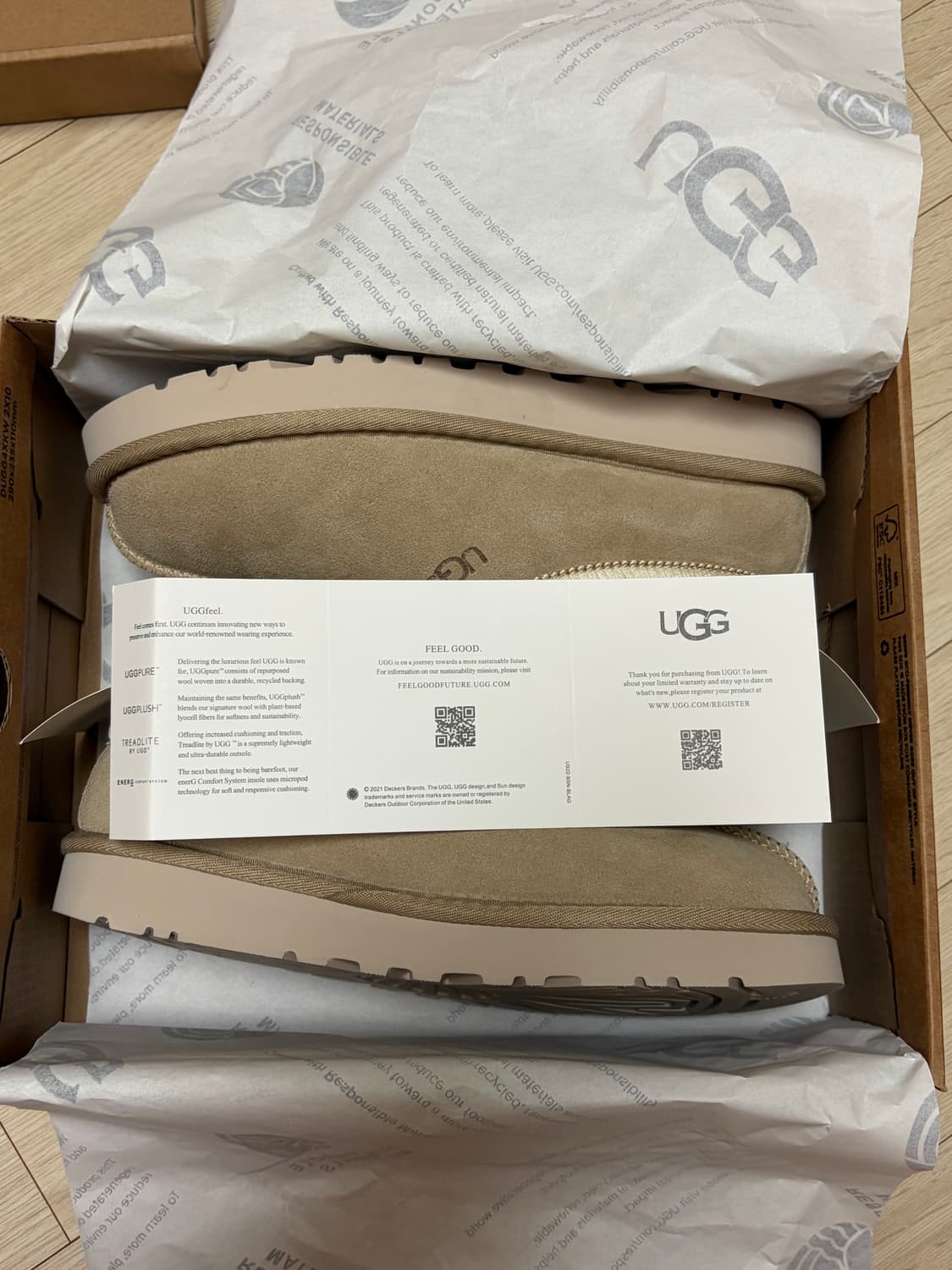 UGG 어그 / 타스만 슬리퍼 샌드 다크체리 / 230(6) 상품이미지2