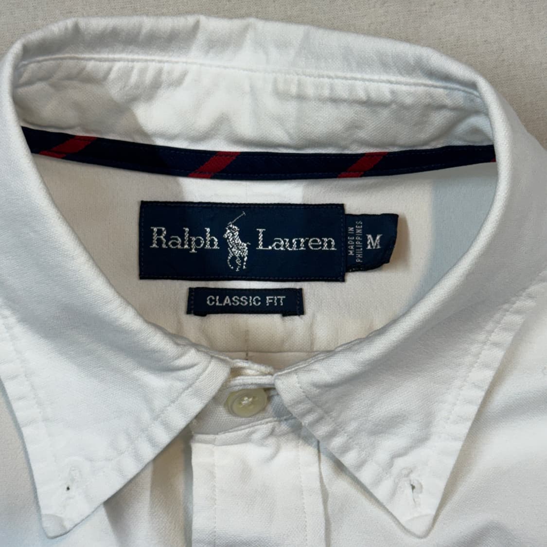 M) 폴로 랄프로렌 클래식핏 화이트 옥스포드 셔츠 T92 상품이미지6