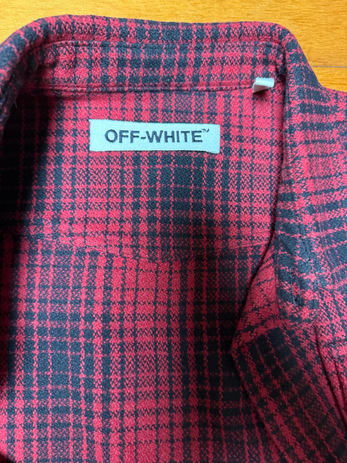 오프화이트 애로우 플란넬 셔츠 상품이미지4