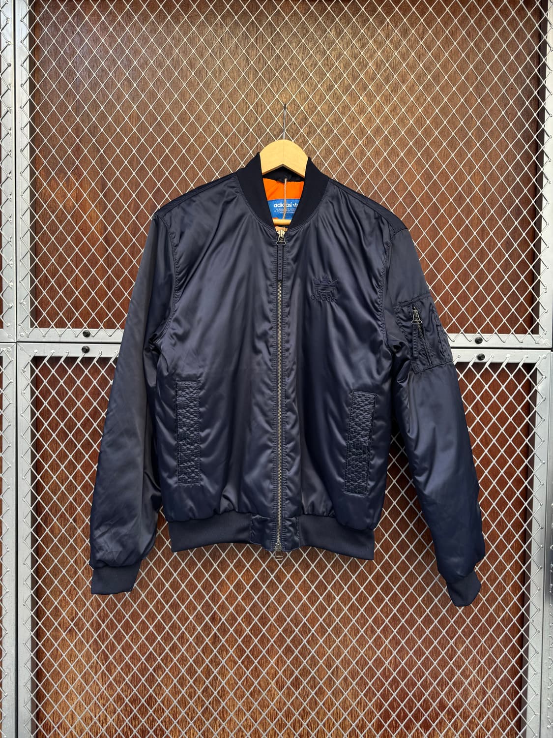 아디다스 누빔 네이비 MA1 블루종 자켓 항공점퍼 M 상품이미지1
