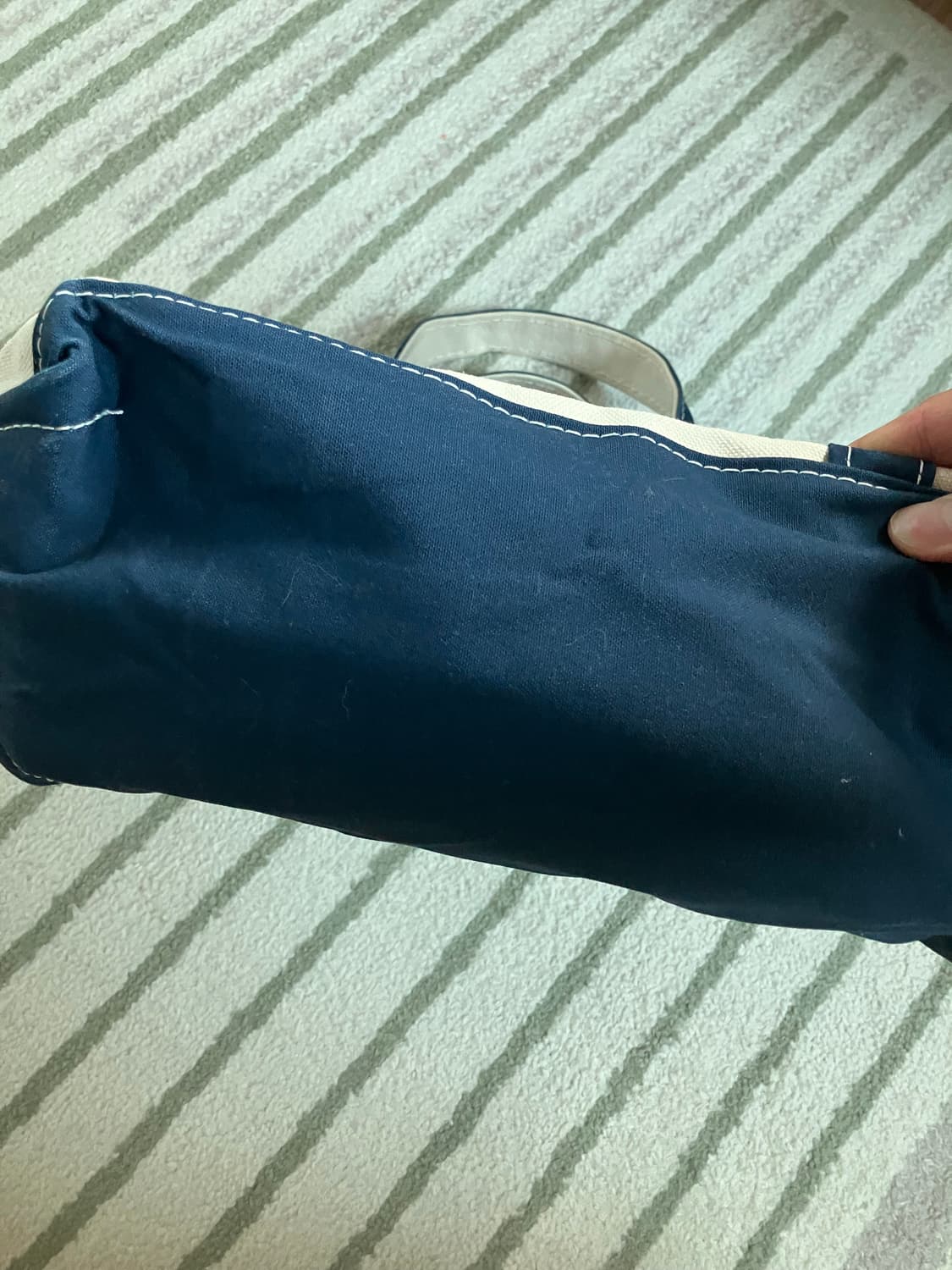 카키스 엘엘빈 별주 토트백 네이비 상품이미지3