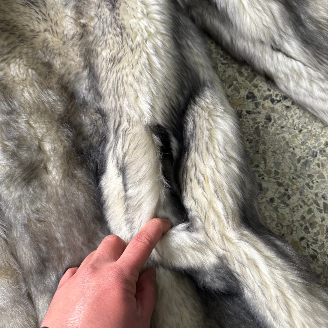 [M~L] Glycine Kinoshita 양가죽 양털 후드 퍼 코트 상품이미지8