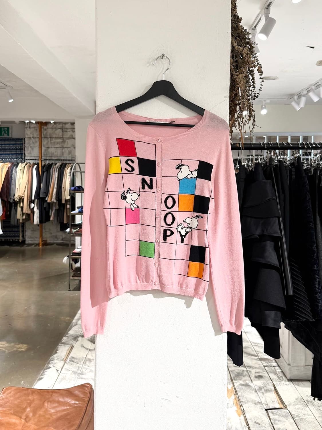 장 샤를르 드 카스텔 바작 핑크 스누피 가디건  상품이미지1