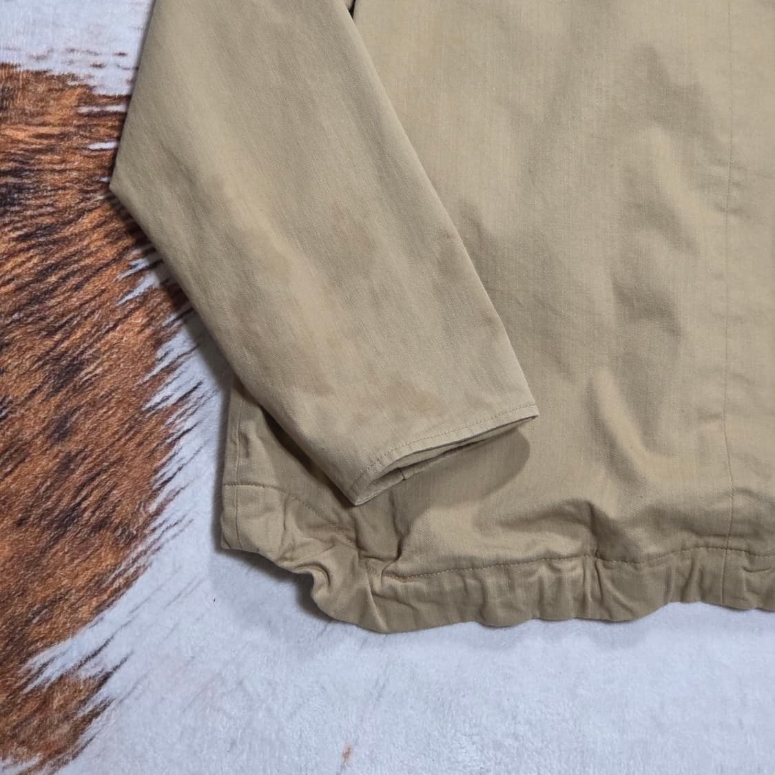 빈티지 베이지 코튼 코치 자켓 상품이미지7