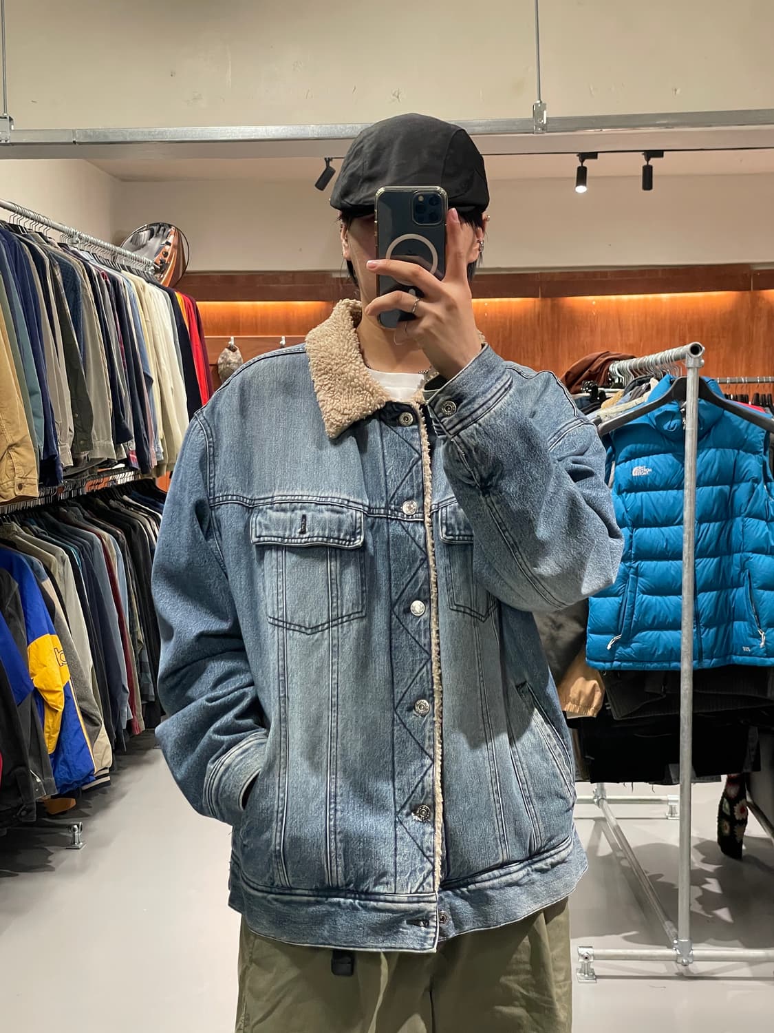 90s ARIZONA 쉐르파 데님 자켓 상품이미지1
