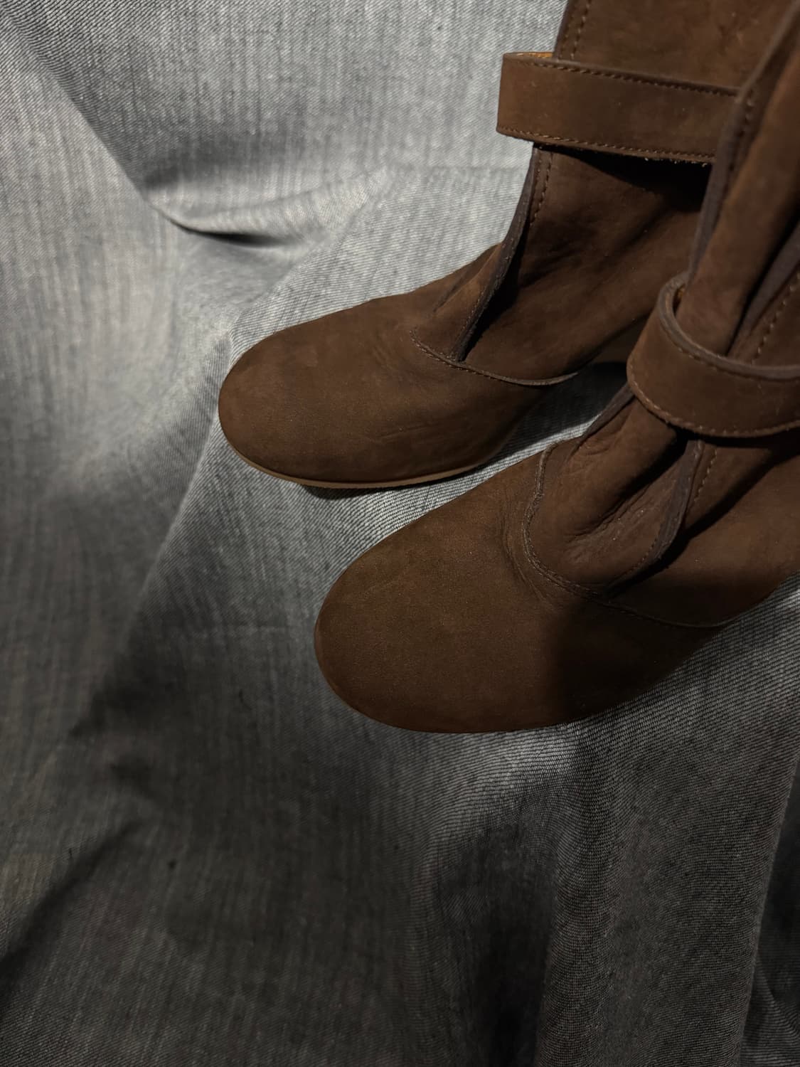 바네사브루노 스웨이드 웨지힐 상품이미지6