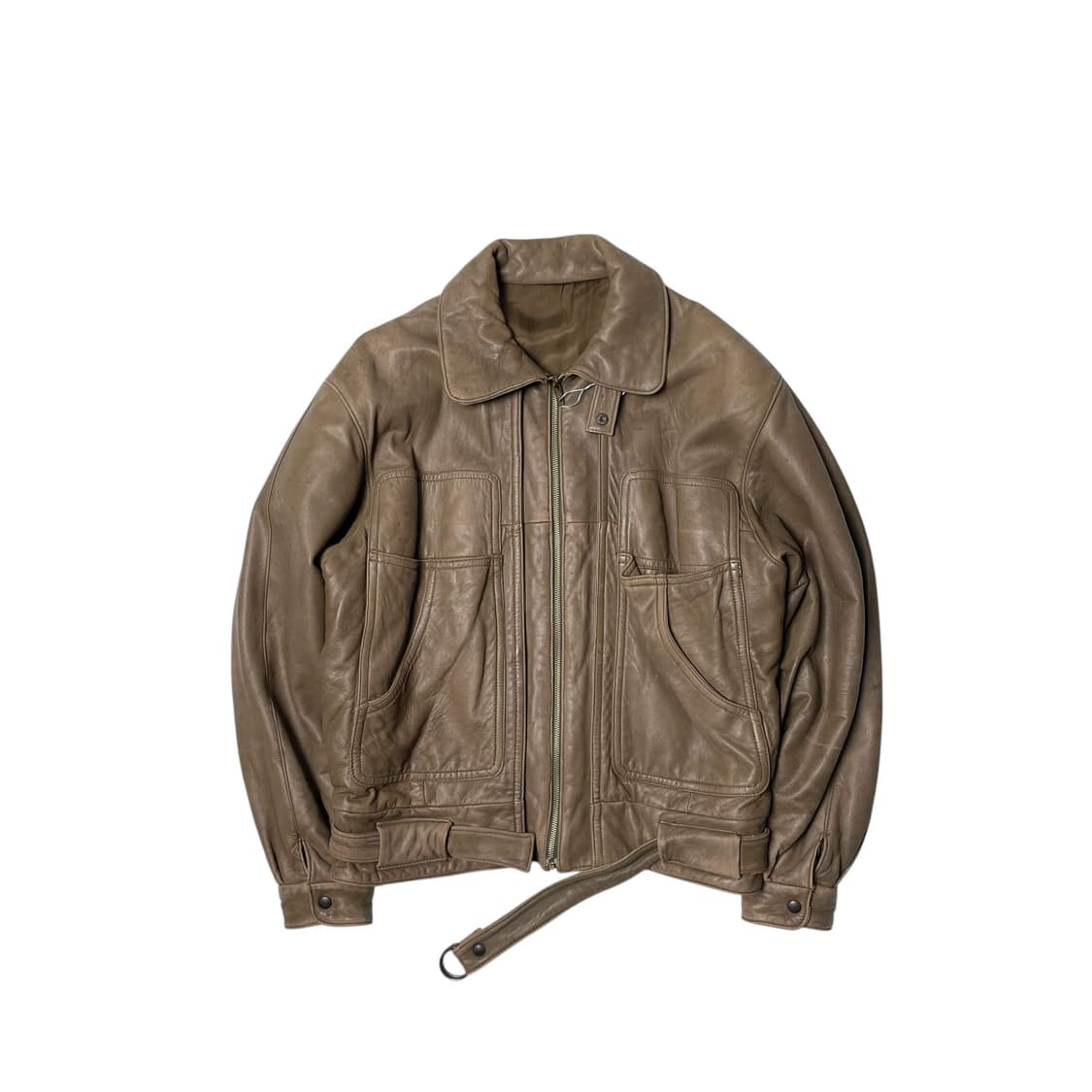 멀티포켓 레더 봄버 (italy made) 상품이미지1