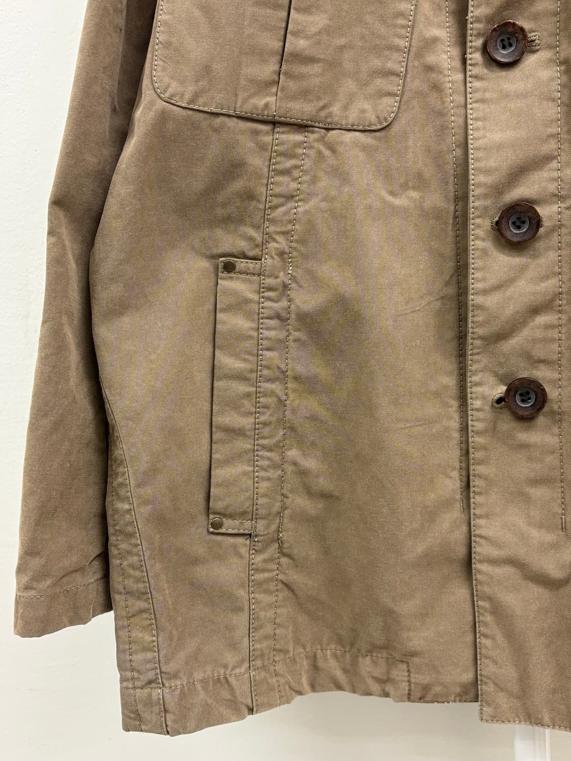 빈티지 베이지 브라운 오버핏 자켓 상품이미지8