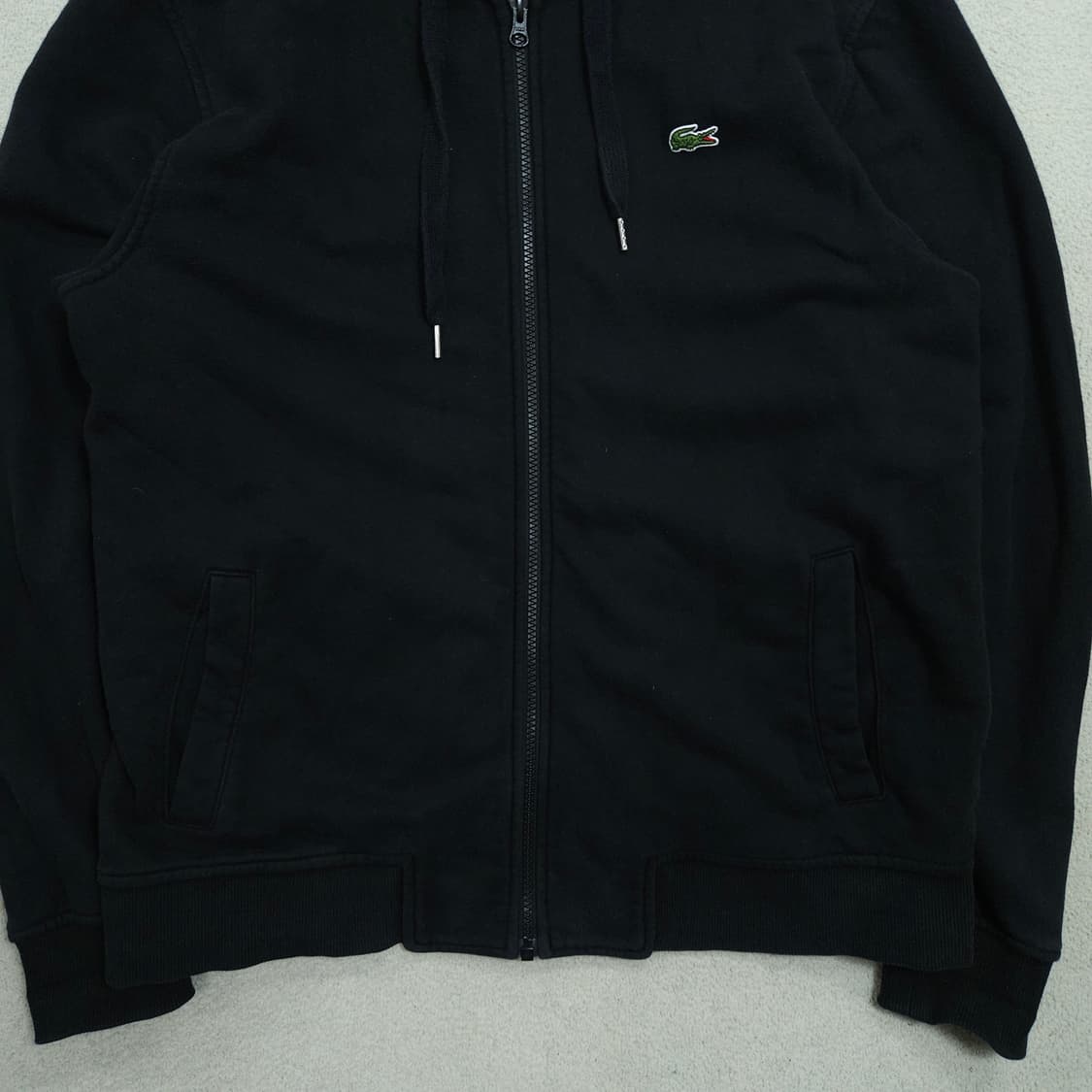 라코스테 후드 집업 4 블랙 상품이미지2