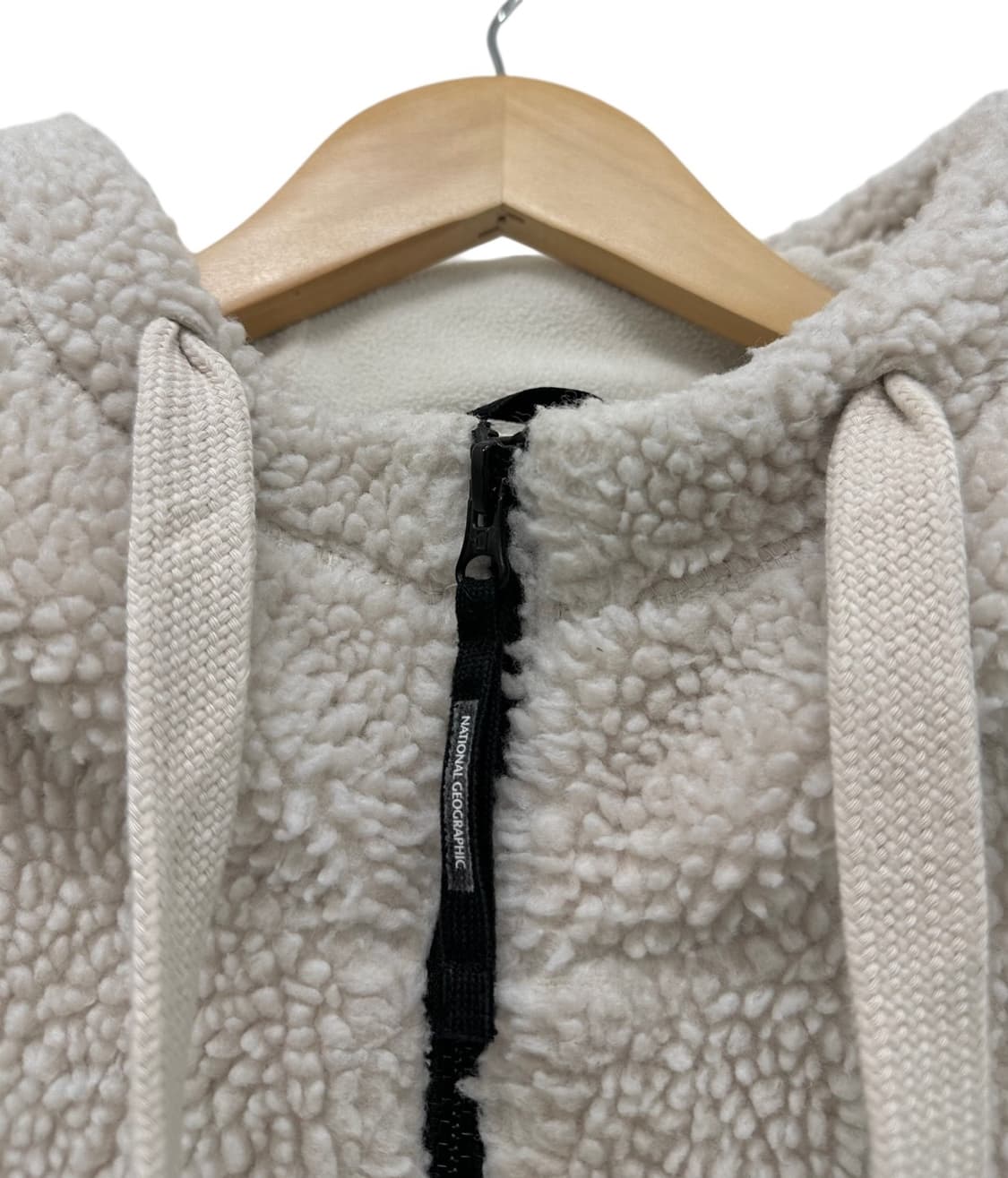 내셔널지오그래픽 후드 플리스 후리스 아이보리 (L) 상품이미지3