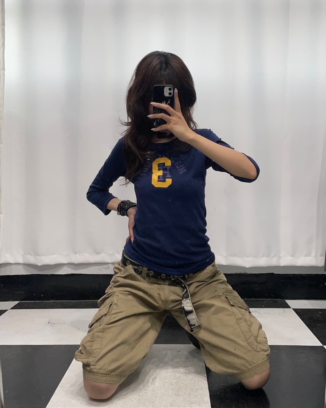 🎸네이비 패치 디테일 롱 슬리브🎸 상품이미지2