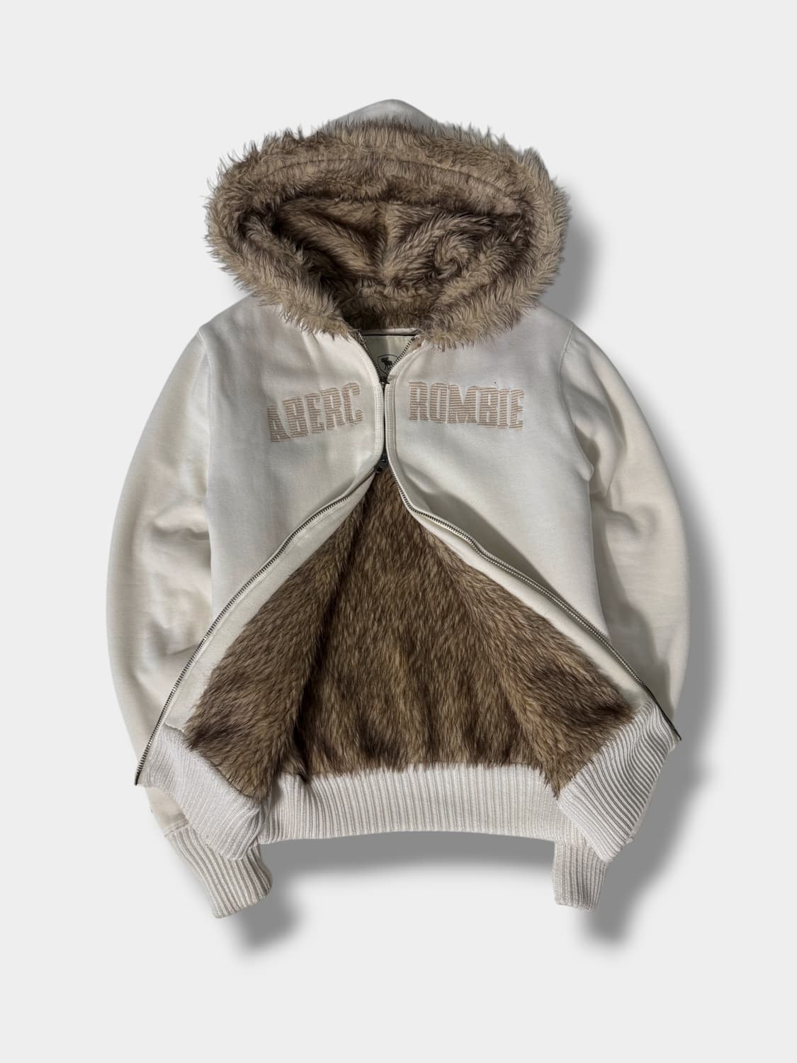 아베크롬비 00‘s 화이트 울프죠 투웨이 후드집업 상품이미지2