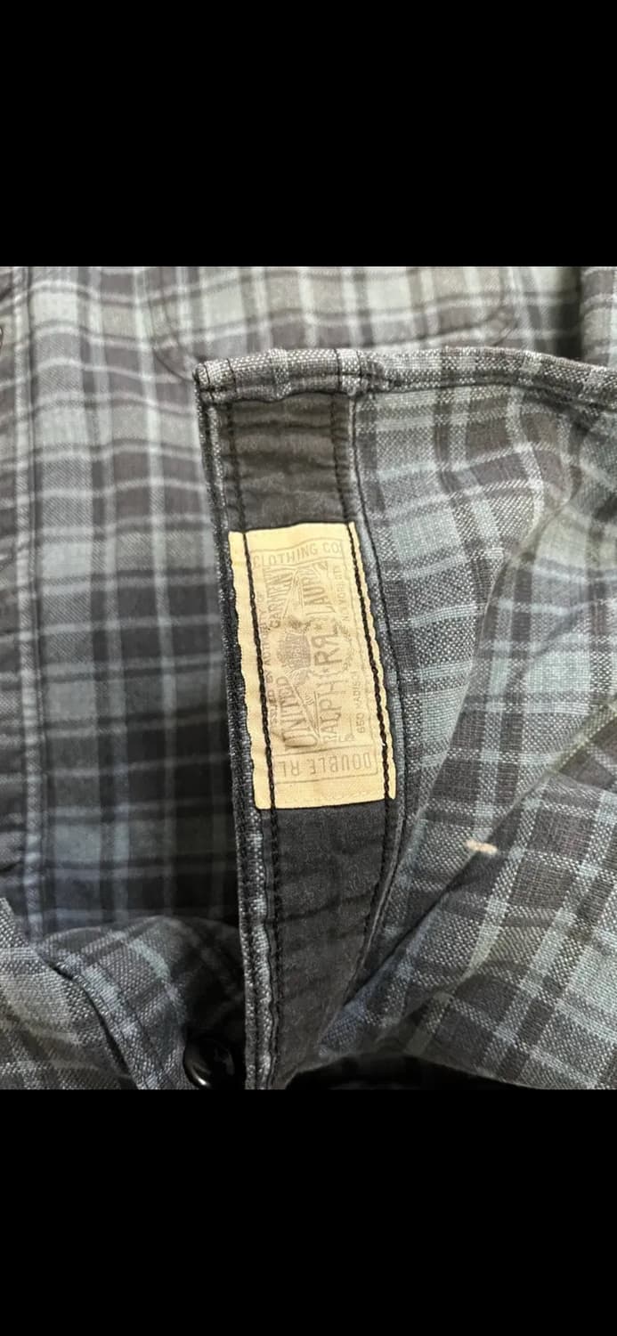 RRL 블루 체크 셔츠(M사이즈) 상품이미지4