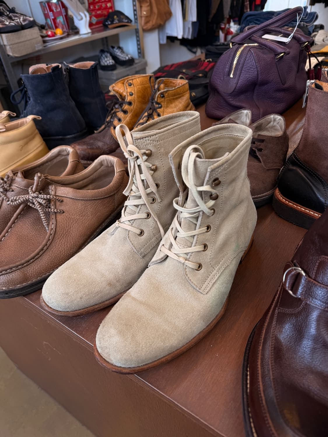 N.D.C made by hand 라이트 아이보리 스웨이드 부츠 43 상품이미지6