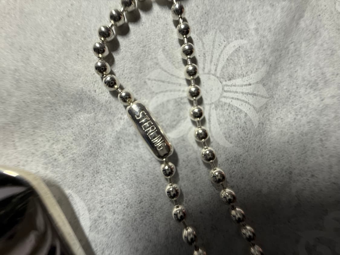 크롬하츠 플레어 도그택 네크리스 실버 상품이미지5