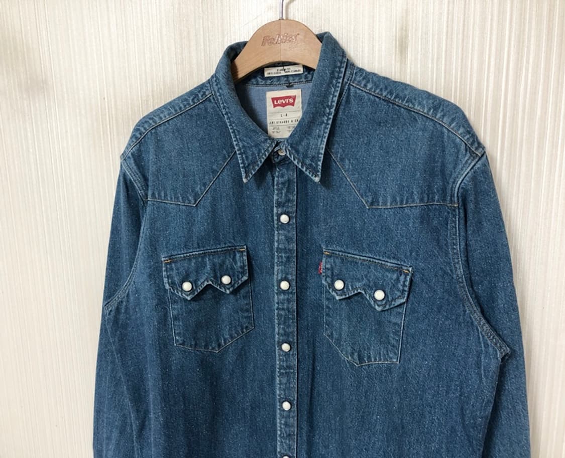 리바이스 데님웨스턴셔츠/청남방 L(100) 상품이미지6