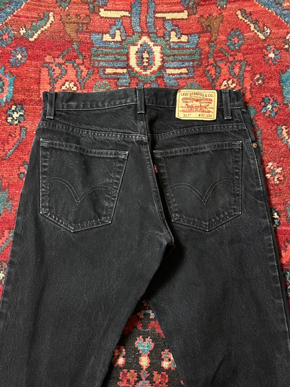 00's 리바이스 517 블랙 부츠컷 플레어진 상품이미지6