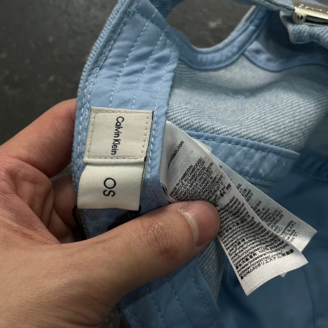 캘빈클라인 데님 볼캡 새상품 상품이미지3