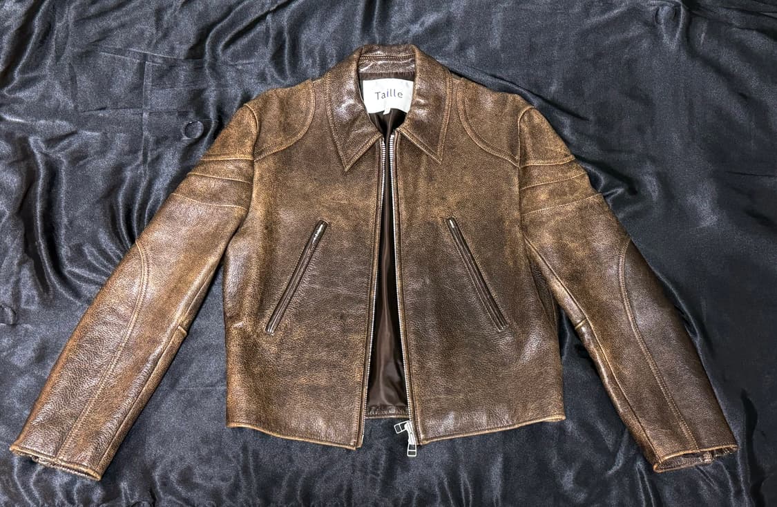 타일레 레더자켓 COWHIDE LEATHER BIKER JACKET 상품이미지1