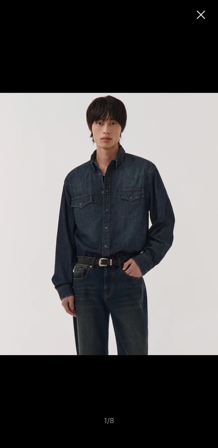 무탠다드 데님 웨스턴셔츠 (L) 상품이미지1