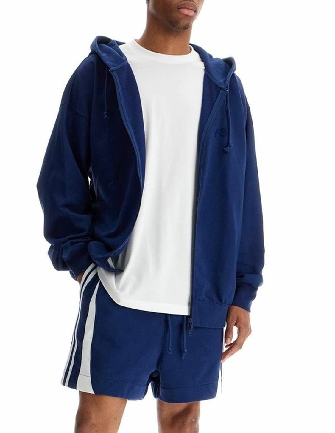 [M] Y-3 25ss M-fit 블루 후드 집업 요지야마모토 상품이미지1