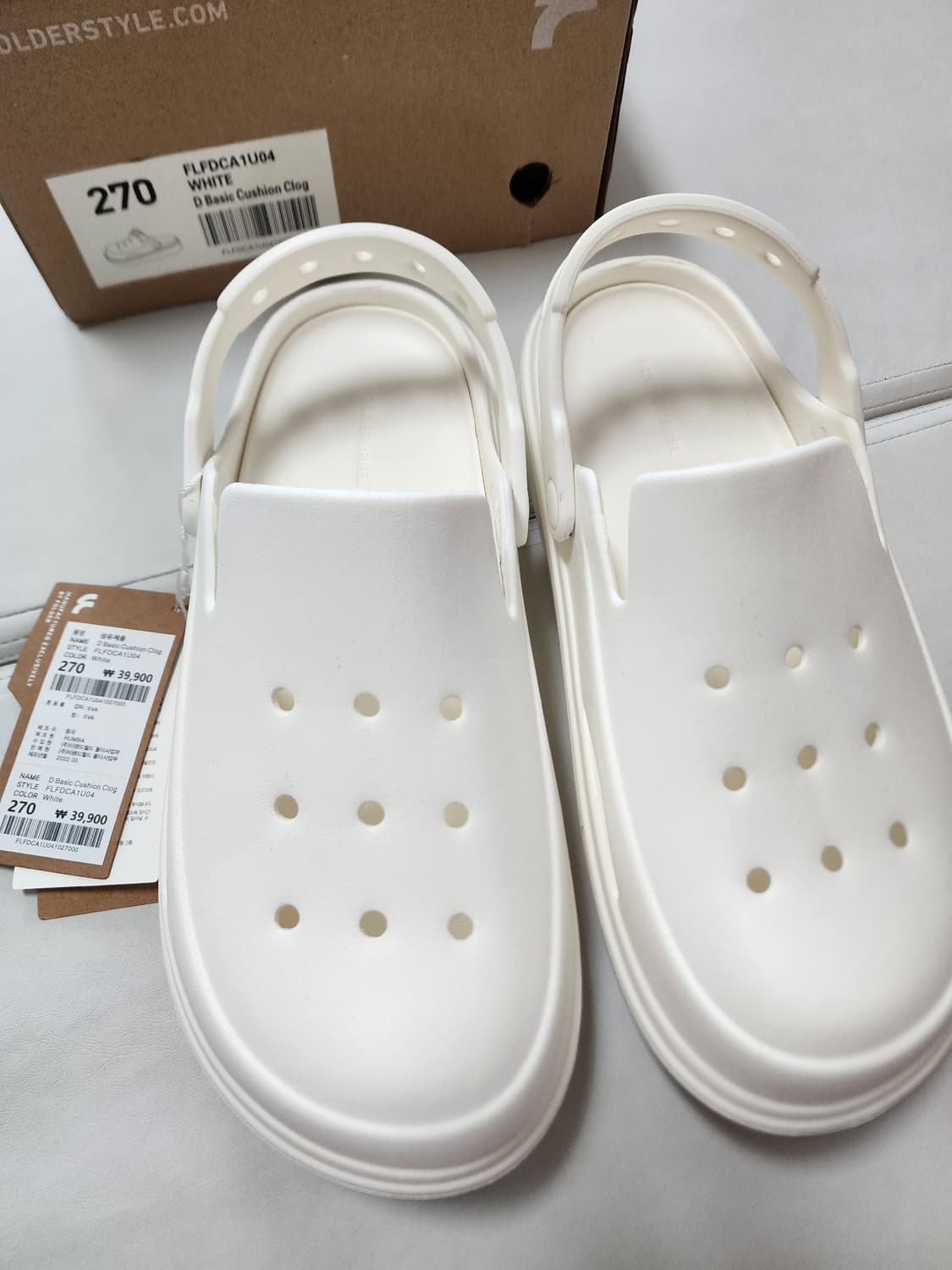 폴더클로그샌들270사이즈화이트 상품이미지2