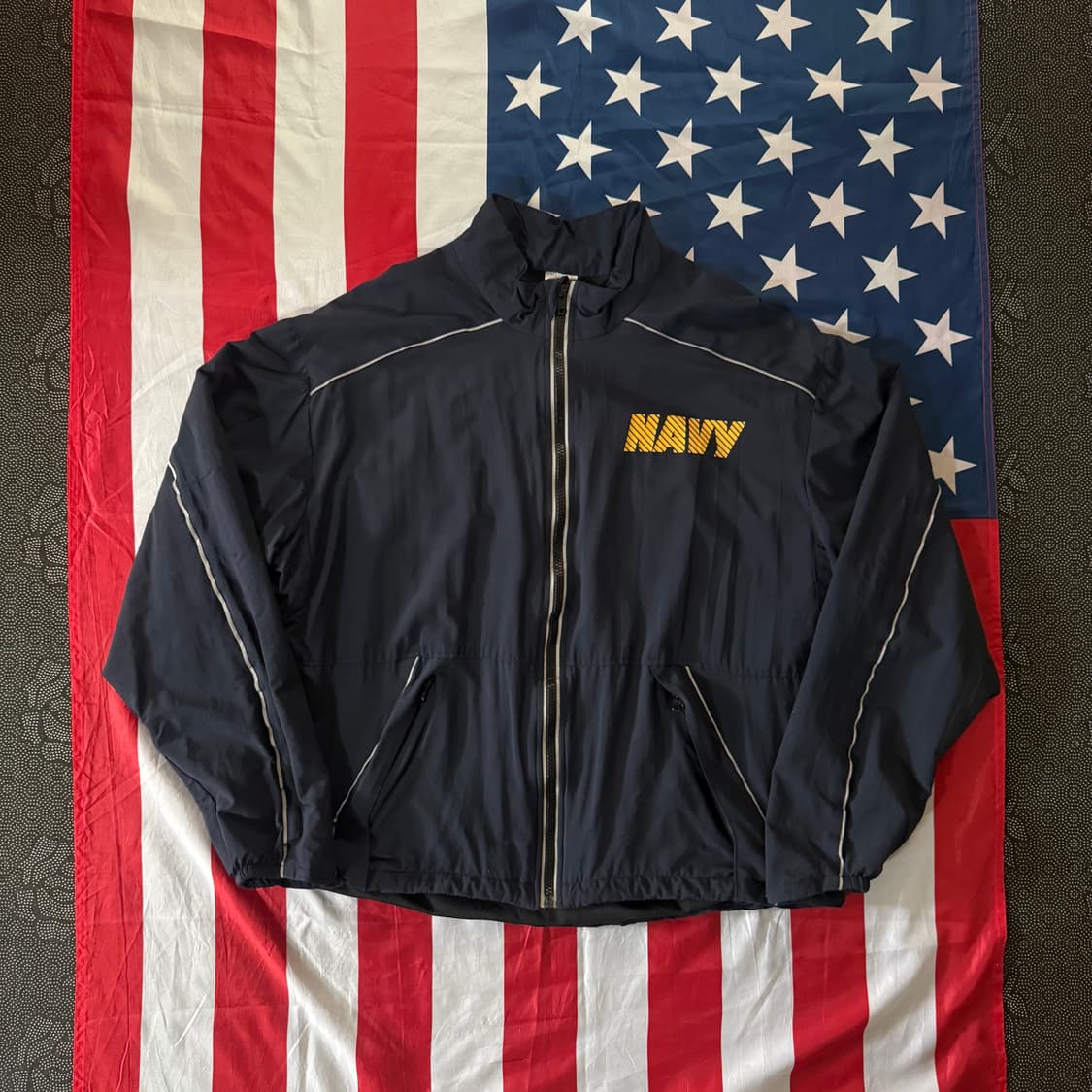 [M] 밀리터리 미 해군 NAVY 바람막이 러닝 자켓 -1 상품이미지1