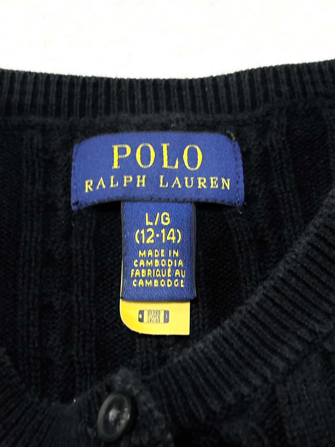 폴로 신형 화이트포니 블랙 케이블 가디건 상품이미지8