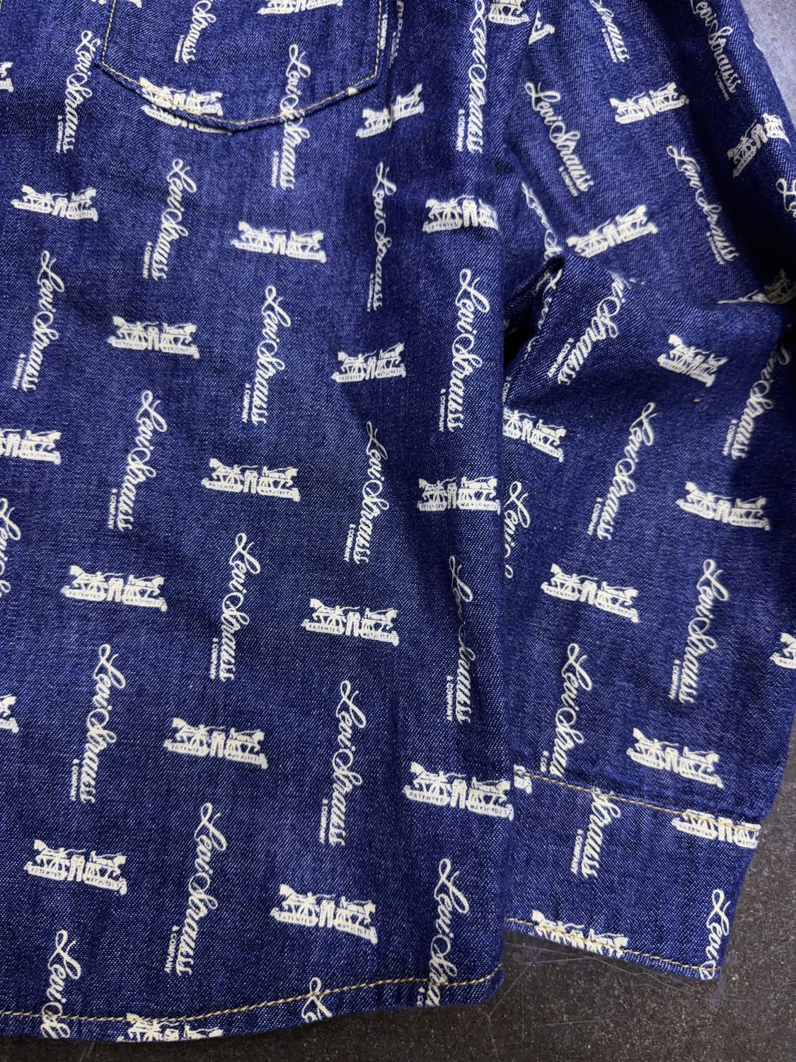 리바이스 키즈 양면 리버시블 데님셔츠 자켓 셔켓 M 상품이미지7