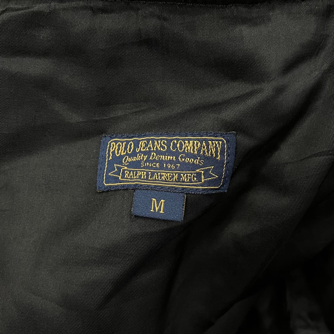 [정품/M] 폴로진스 블랙 후드 패딩 점퍼 b18 상품이미지5