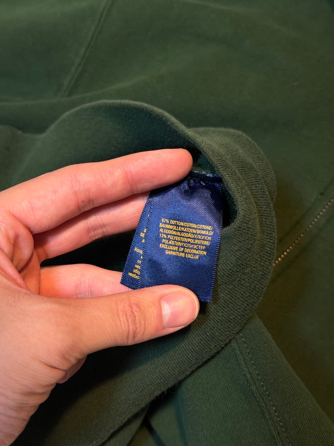 폴로 랄프로렌 후드집업 말차 그린 딥그린 상품이미지3