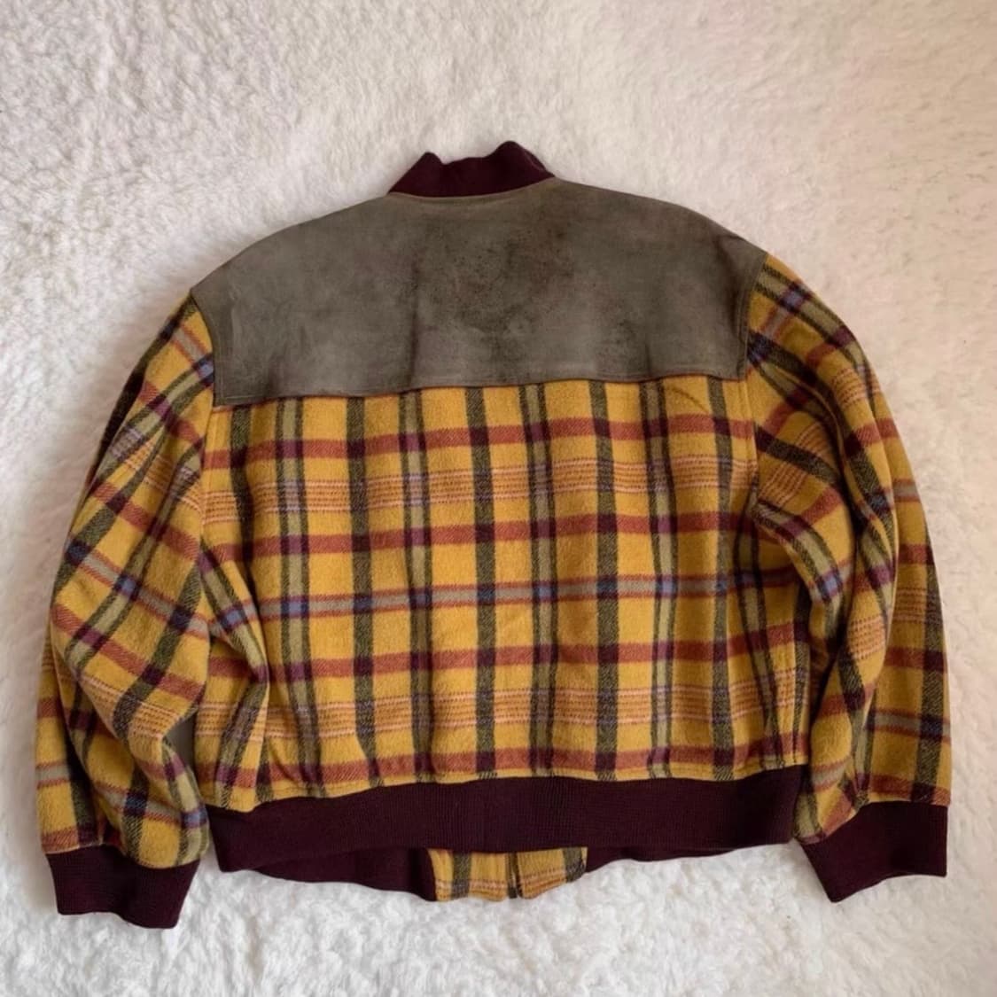 00s 빈티지 이탈리아 메이드 체크 바시티 자켓 상품이미지4