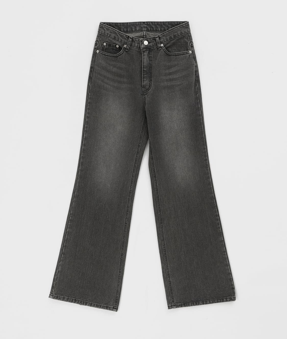 블랙업 샤타링 와이드 부츠컷 데님팬츠 상품이미지1