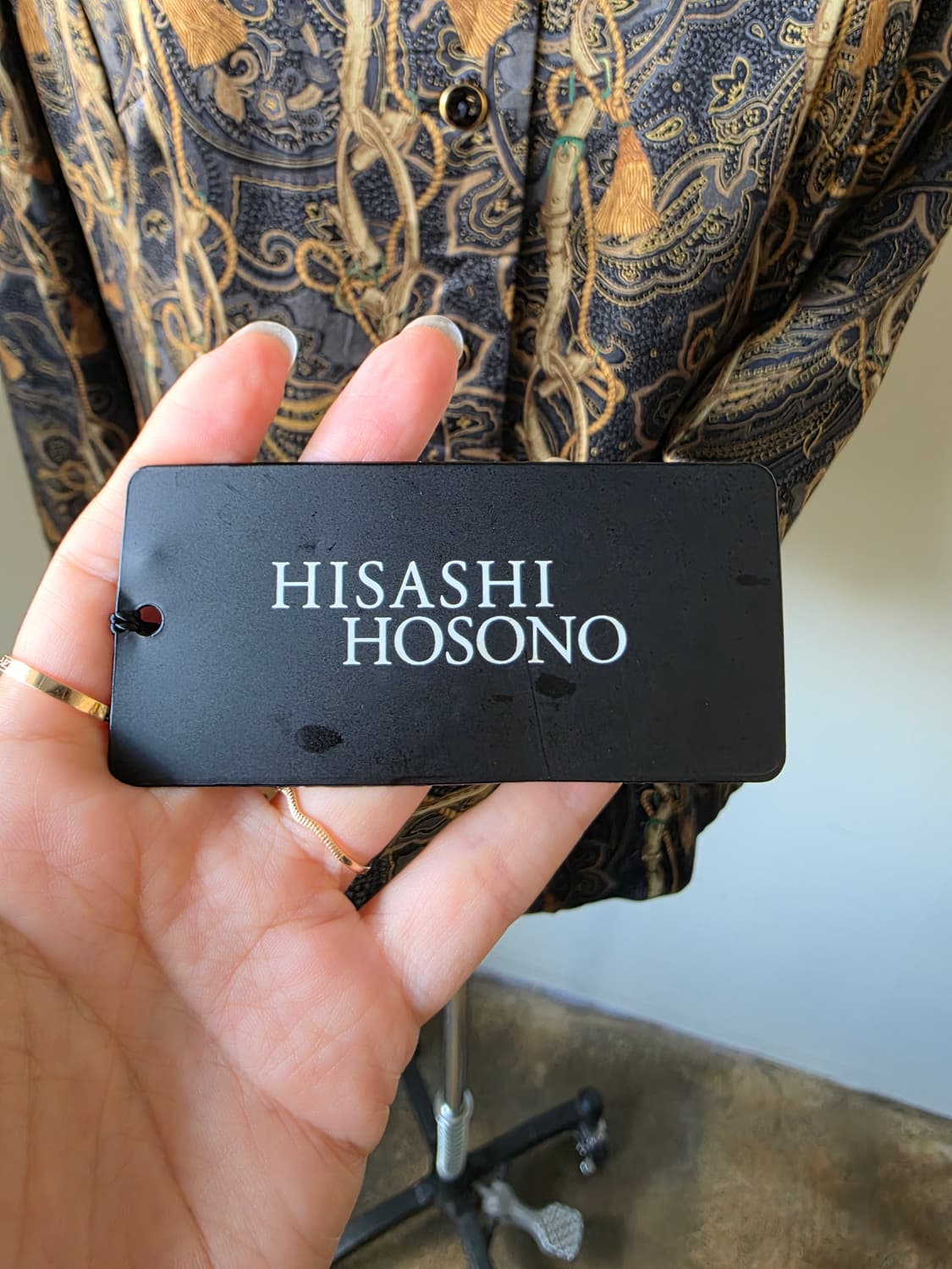 HISASHI HOSONO 실크 100 셔츠(리테일가 126,000엔) 상품이미지4
