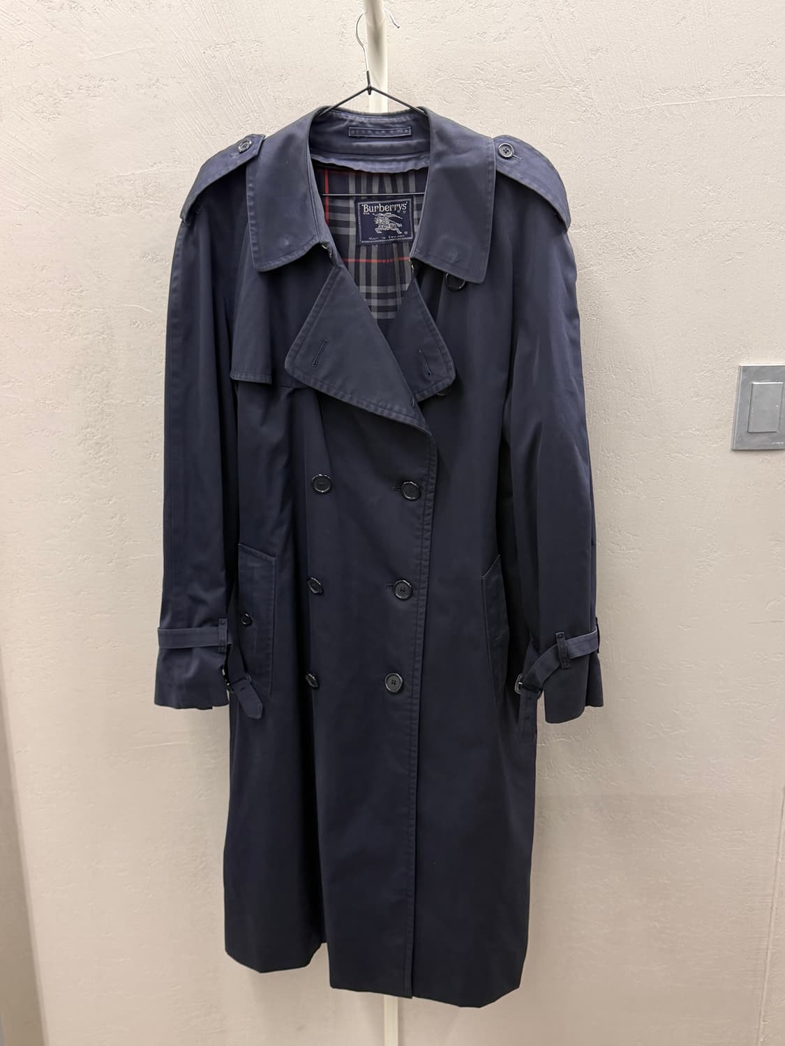 버버리 정품 네이비 트렌치 코트 상품이미지3