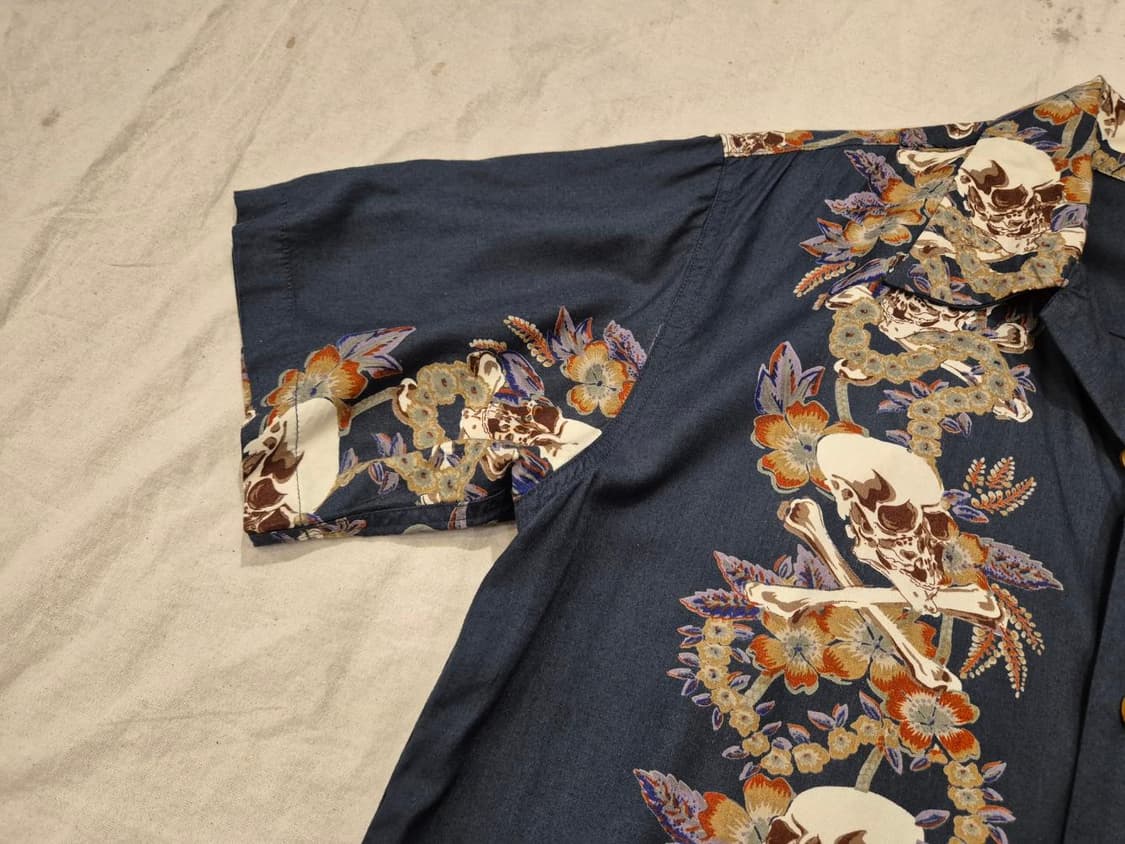 north zone 스컬 하와이안 셔츠 상품이미지4