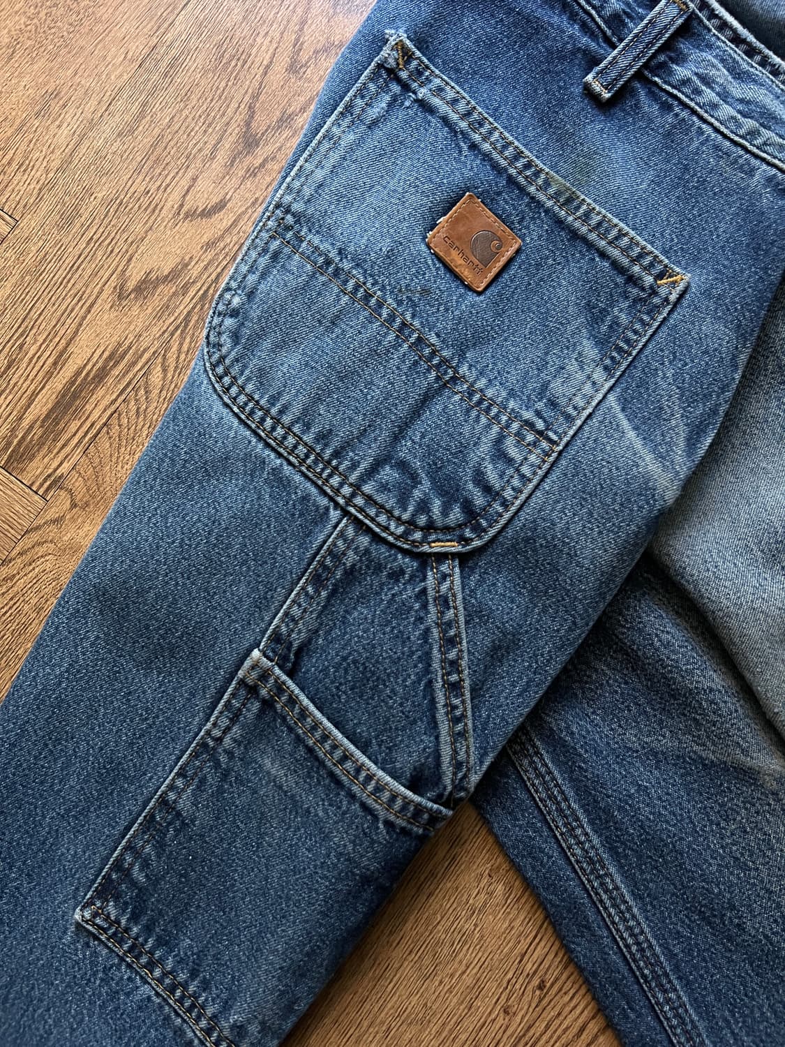 [34]칼하트 USA 빈티지 워싱 싱글니 카펜터 워크 데님 팬츠 상품이미지8