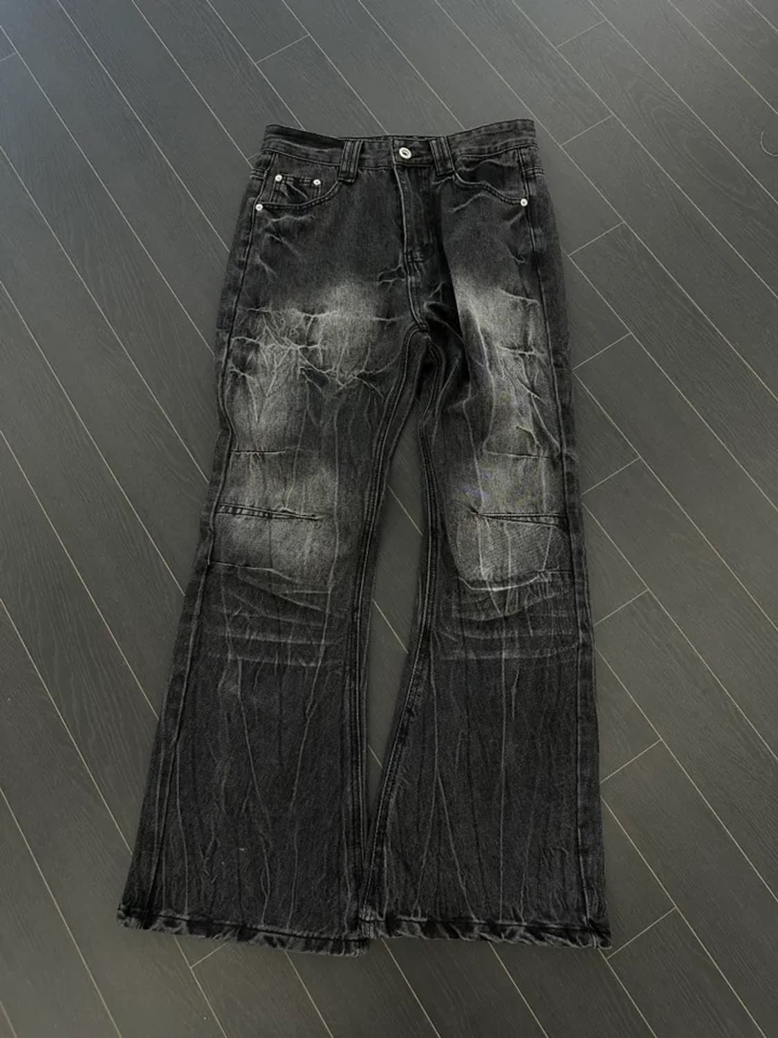 크렉 워싱 데님 팬츠 M (새상품) 상품이미지4