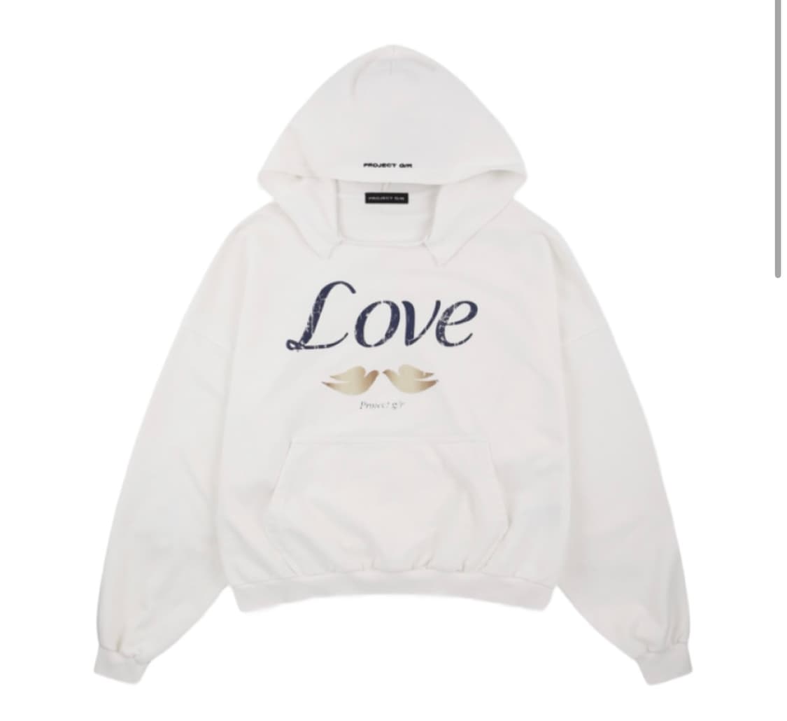 프로젝트 G/R 멤버십 러브 패러디 후드 화이트 상품이미지1