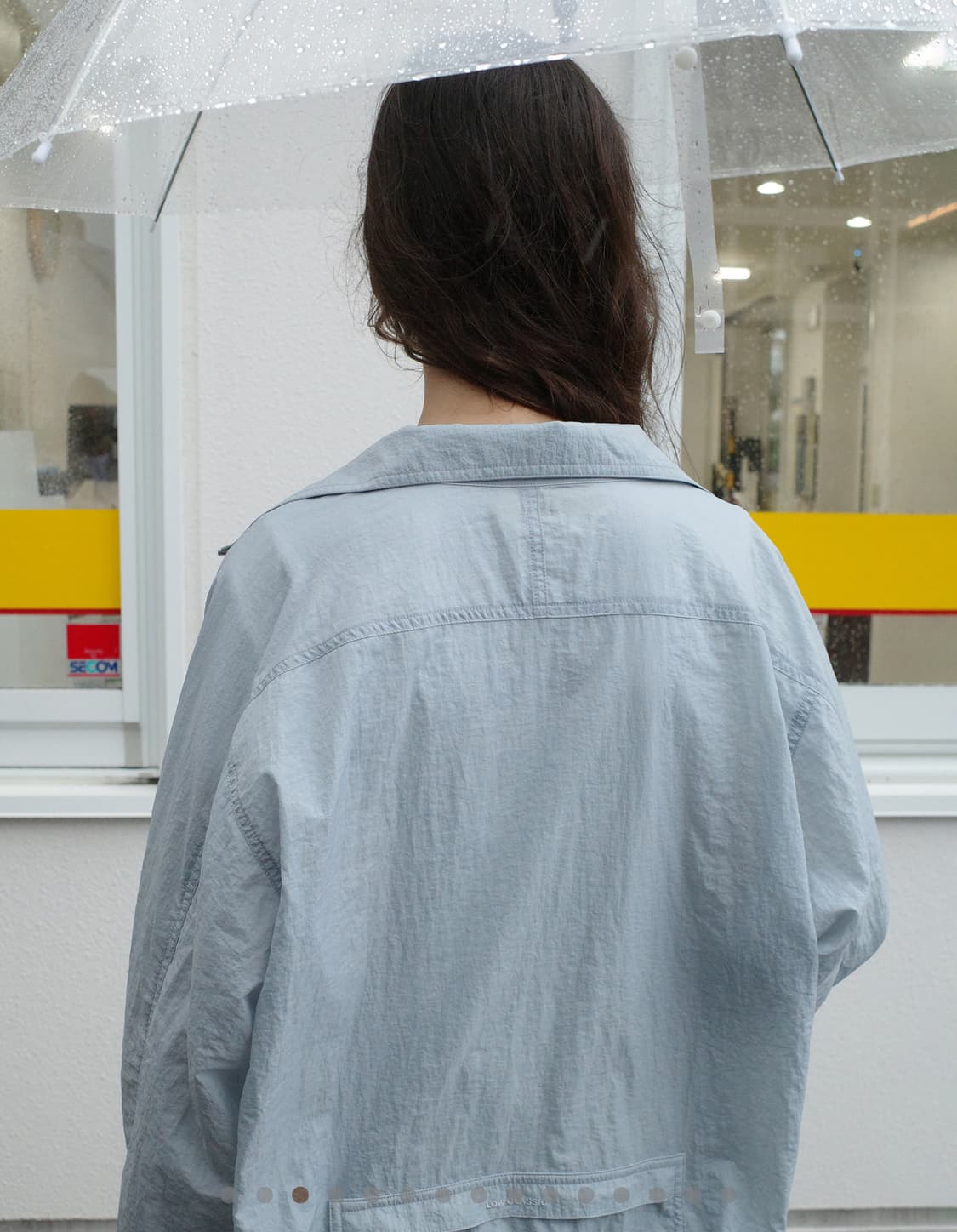 로우클래식 나일론 백 포켓 자켓 페일 블루 상품이미지3