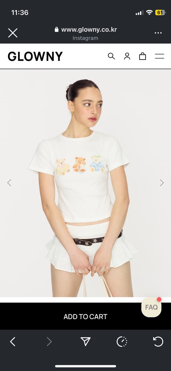 RODEO MICRO MINI SKIRT (WHITE)  상품이미지1