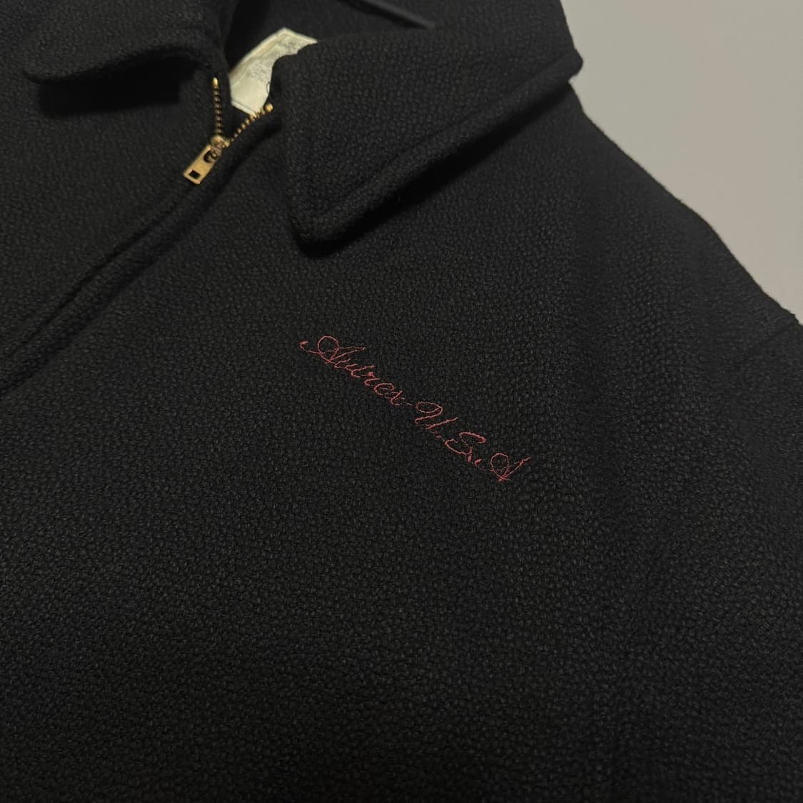 아비렉스(AVIREX) 블랙 포레스트 서비스 패치로고 울 블루종 자켓 M 상품이미지4