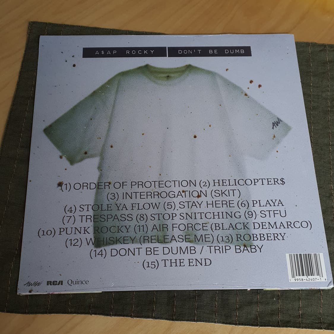 에이셉 라키 don't be dumb lp asap rocky awge 상품이미지2