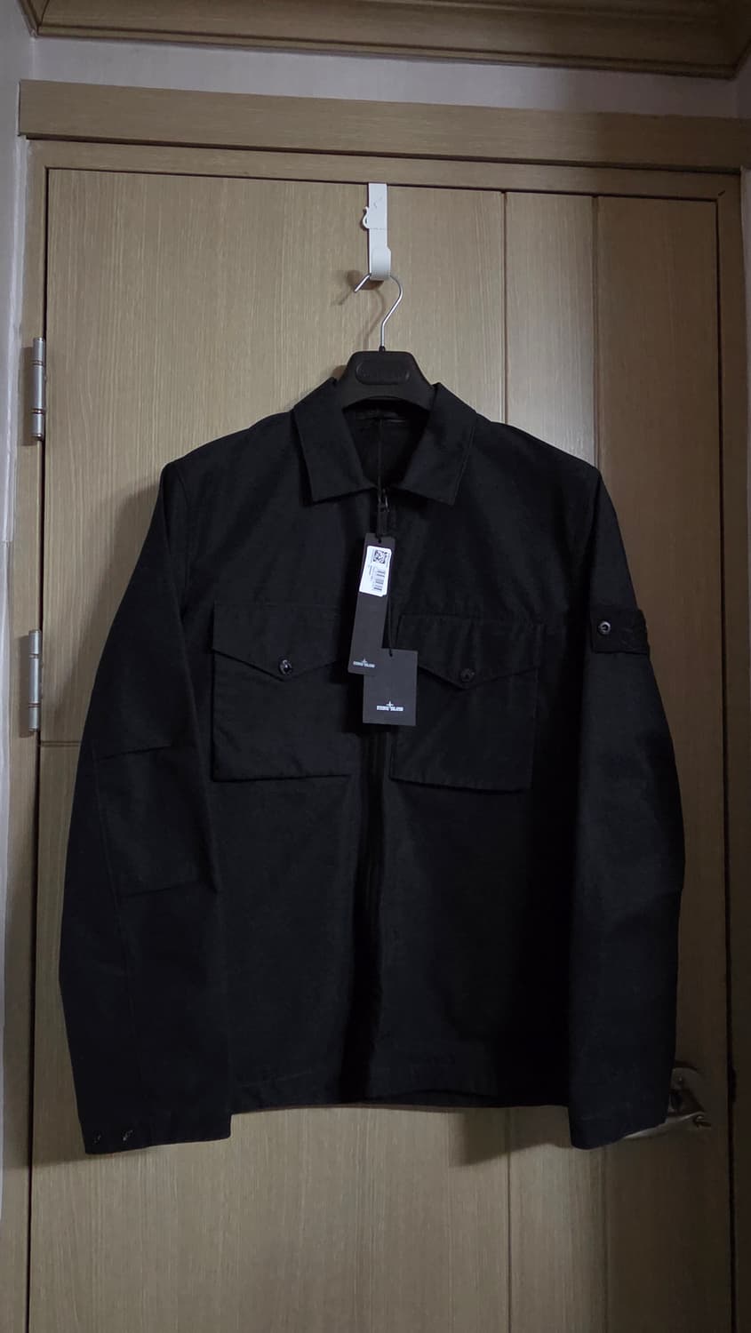 스톤아일랜드 고스트피스 오버셔츠 블랙 L (새상품) 상품이미지2