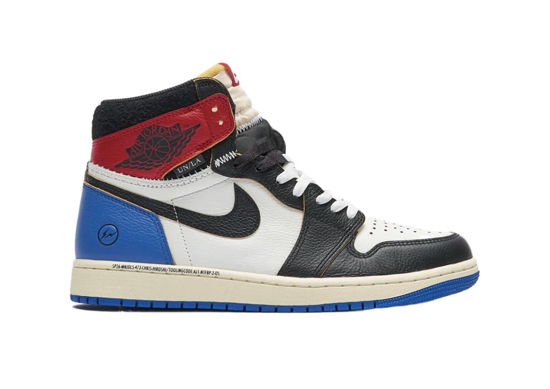 (265)조던1 프라그먼트 유니온LA 블랙 바시티 레드 상품이미지1